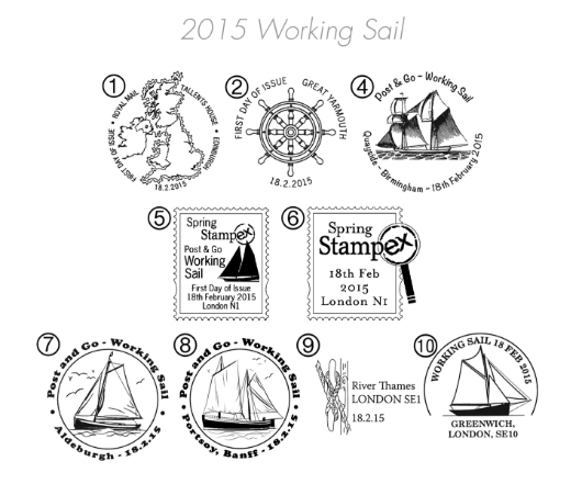 Working Sail Postmarks