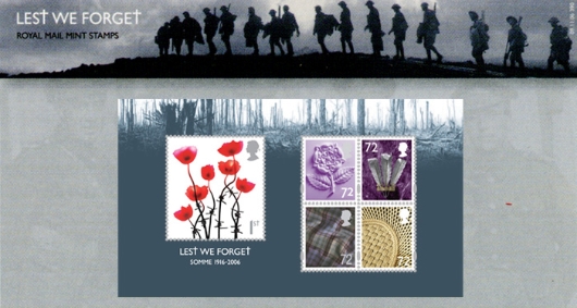 Lest We Forget  Miniature Sheet