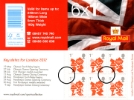 View enlarged 'Self Adhesive: Olympic Emblems: Key Dates: 6 x 1st' Image.