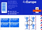 Self Adhesive: Airmail: 4 x Europe (40 grams)