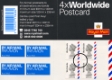 Click to view all covers for Self Adhesive: 4 x Worldwide Postcard