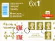 Click to view all covers for Self Adhesive: 6 x 1st Advert (Valentines)