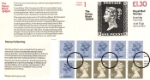 Click to view all covers for Counter: New Design: £1.30 Postal Hist 1 (Penny Black)