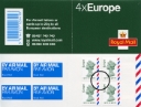 Self Adhesive: Airmail: 4 x Europe (20 grams)