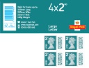 Self Adhesive: Barcoded 4 x 2nd Large