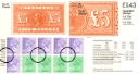 Counter: New Design: £1.43 Postal Hist. 6 (£5 Orange)