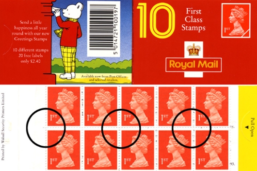 Stamp Book: 10 x 1st Rupert