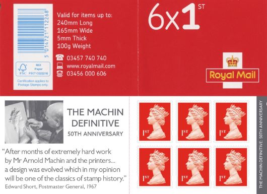 Stamp Book: Machin 50th Anniversary