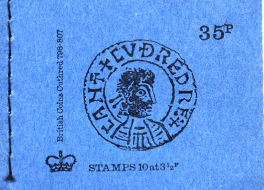 : New Design: 35p Coins 1 (Cuthred's Penny) Stamp Book