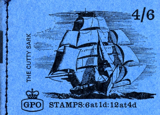 Stamp Book: 4s 6d Ships 1 (Cutty Sark)