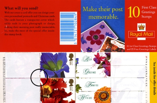 Stamp Book: 10 x 1st Flowers (Create a Card)