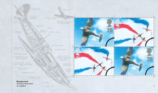 Prestige Stamp Book: RAF Uniforms - Pane 4