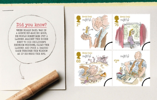 Prestige Stamp Book: Roald Dahl - Pane 4