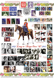 44013 | 09.09.2015 - The Queen's Stamps | Long to Reign Over Us: Miniature Sheet | £50.00