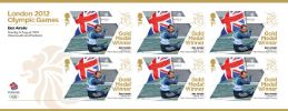 View enlarged 'Sailing - Finn - Men’s Heavyweight Dinghy: Olympic Gold Medal 15: Miniature Sheet' Image.