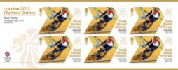 View enlarged 'Cycling - Track - Men's Sprint: Olympic Gold Medal 18: Miniature Sheet' Image.