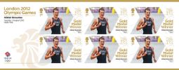 View enlarged 'Men’s Triathlon - Olympic Gold Medal 19: Miniature Sheet' Image.