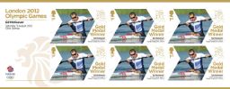 View enlarged 'Canoe Sprint - Men’s Kayak Single: Olympic Gold Medal 26: Miniature Sheet' Image.