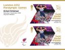 View enlarged 'Athletics - Men's 200m T42: Paralympic Gold Medal 6: Miniature Sheet' Image.