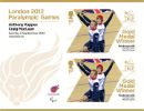 View enlarged 'Cycling - Track Men's B Sprint: Paralympic Gold Medal 12: Miniature Sheet' Image.