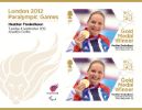 View enlarged 'Swimming - Women's 100m Backstroke, S8: Paralympic Gold Medal 20: Miniature Sheet' Image.