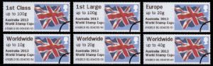 View enlarged 'Australia World Stamp Expo Flag' Image.