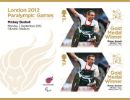 Athletics - Track - Men's 100m T53: Paralympic Gold Medal 18: Miniature Sheet