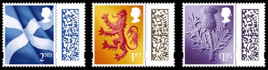 Scotland 2nd, 1st, £1.85 (Barcoded)