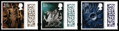 Wales 2nd, 1st, £1.85 (Barcoded)