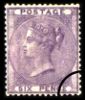 QV: 6d Lilac (No letters)