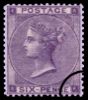 QV: 6d Lilac (Small white letters)