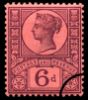 QV: 6d Purple on Red paper (Jubilee)