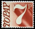 7p Red Brown [To Pay Labels]