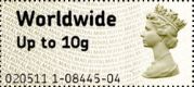 Post & Go Label - Worldwide 10g