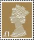 Machin Golden Anniversary: (MS) £1 Gold