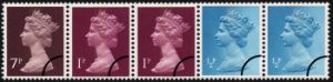 Click to view all covers for Machins: 10p Se-tenant Stamp Coil