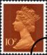 Click to view all covers for Machins: 10p Reddish-brown