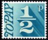 1/2p Turquoise [To Pay Labels]