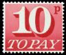 10p Cerise [To Pay Labels]