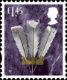 Wales £1.45 Prince of Wales Feathers (font change)