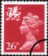 Wales 26p Bright Vermilion