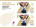 Cycling - Track Men's B Sprint: Paralympic Gold Medal 12: Miniature Sheet