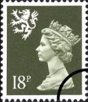 Scotland 18p Olive-green