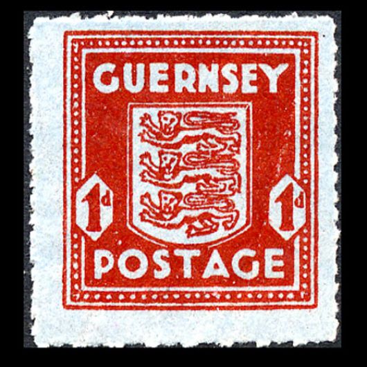 Guernsey 1d Banknote paper (Arms) Stamp(s)