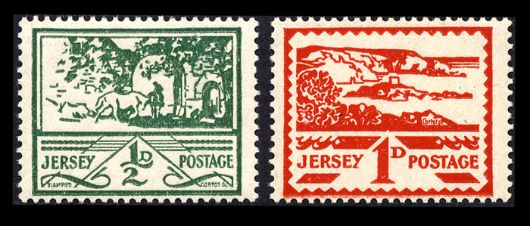 Jersey 1/2d & 1d (Views) Stamp(s)