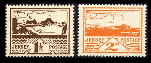 Jersey 1 1/2d & 2d (Views) Stamp(s)