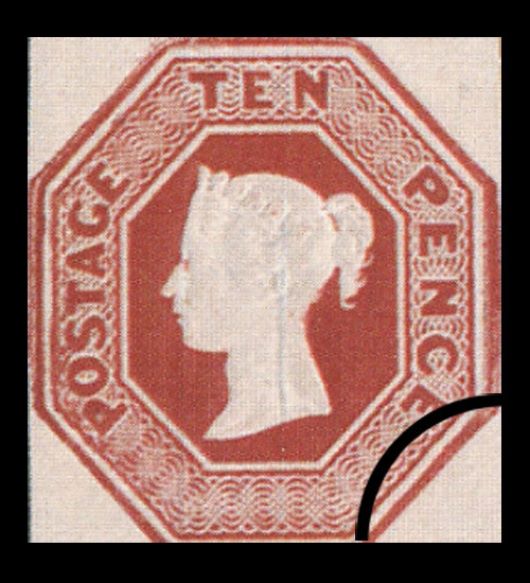 Victoria: 10d Brown Embossed