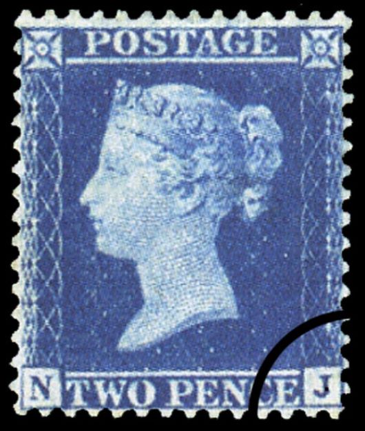 Victoria: 2d Blue (Letters in bottom corners)