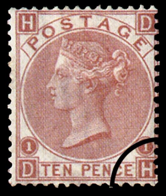 Victoria: 10d Brown (Large white letters)