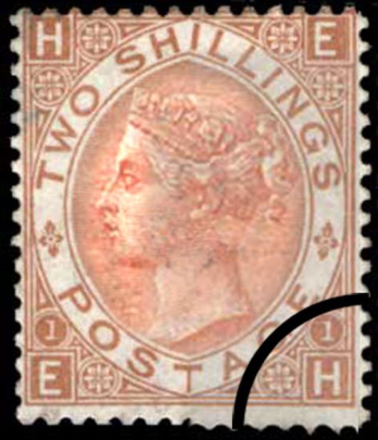 Victoria: 2s Brown (Large white letters)